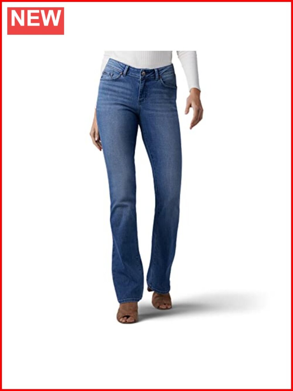 Plus Size Curvy Bootcut Jeans Hidden Pocket Stretch Denim